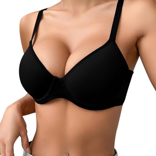 Womens Bras 2 Sizes Bigger Boost Bra Super maximise Push Up Thick Padded Bombshell VS add 2 Cups Assets Full Effect