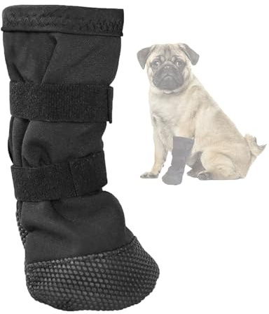 Calcetines para Perros con Velcro Ajustable, Antideslizantes Zapatos Perro | Respirable Botas Perro para Heridas Quirúrgicas, Uso Interior y Exterior PequeñOs Medianos Cachorros (S)