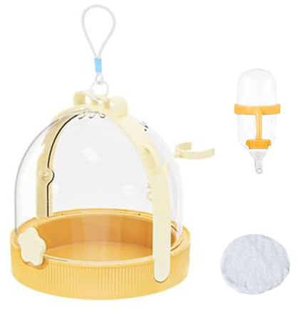 Hamster Cage - Chinchilla Transport Box Small Animal Carrier, Portable Pet Box with Water Bottle for Rabbits, Birds, Mice, Gerbil Camping, Road Trip, Holiday, Walk, Outdoor - For Outdoor and