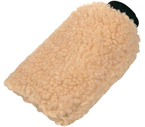 Carrand 40306 Wool Wash Mitt, Yellow
