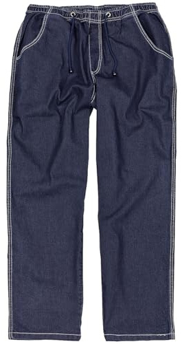 Abraxas Jean à enfiler en caoutchouc pour plus de confort et de liberté 4 couleurs 3-12XL - Bleu - Taille XXXXXL