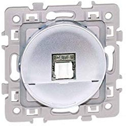 SQUARE RJ 45 CAT6 grade TEL + INF UTP SILVER EUR'OHM 60471