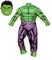 Disney Store Official Hulk Costume For Kids, Marvel, 2 Pc. Mask and Body Suit with Padded Muscles, Kids' Dressing Up Costume, Dress Up Halloween Costume with All-over Artwork - Size 4 Years
