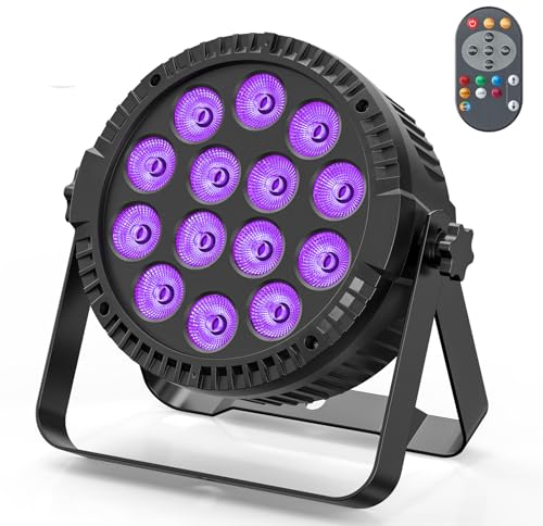 84W led par Stage Light 14 * 6W RGBW DMX Disco Lights for Party with Wireless Remote Adjustable Speed via Auto/Sound-Activated/Master-Slave Strobe Light for DJ Bar KTV Club Band Birthday