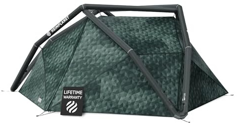 HEIMPLANET Original | Kirra 2-3 Person Tent | Inflatable Camping Tent | Flysheet and Floor - 5000mm | No Tent Poles Required | Supports 1% for The Planet (Cairo Camo)