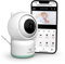 TrueLife NannyCam R3 Smart Überwachungskamera Innen, FullHD-Auflösung Kamera, Babyphone mit Kamera mit Bewegungserkennung, 2-Wege-Audio, Nachtsicht zu 10m, bis zu 128 GB Speicher auf SD Karte, Weiß