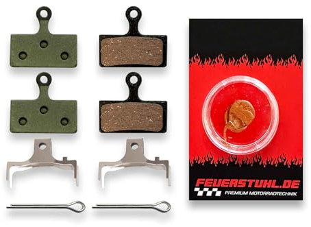 2 Sets Bremsbeläge passend für Shimano DEORE XT M8000 Serie (2 Pistons) E-Bike - Fahrrad - Mountainbike - Trekkingrad - Onroad/Offroad - Ognibene - Made in Italy