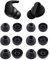 Aiivioll [6 Pairs] Silicone Ear Tips for Beats Studio Buds and Fit Pro, Replacement Ear Tips Earbuds for Beats Fit Pro/Studio Buds In Ear Tips Eartips Replacement Buds S/M/L （Black）