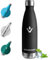 Edelstahl Trinkflasche 750ml, Thermosflasche BPA-Frei, Trinkflasche Kohlensäure Geeignet, Auslaufsicher Doppelwandig Thermoskanne, für Fitness, Laufen, Büro, Erwachsene, Camping, Fitness, Sprudel