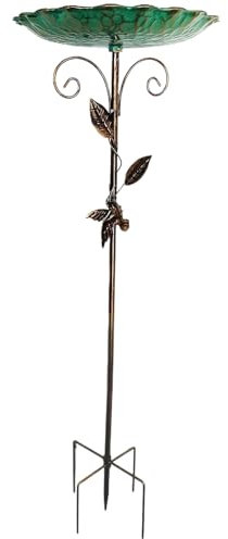 BirdBaths extérieur - Excellent matériau, caractéristique extérieure raffinée | Il présente une construction robuste avec des matériaux de qualité, avantage de la tige amovible, offre une hauteur