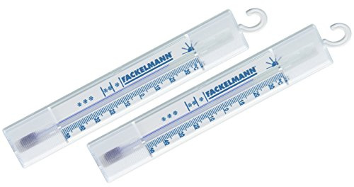 FM Professional Termómetros Frigorifico-Congelador, poliestireno,color blanco y azul. 2 ud-s