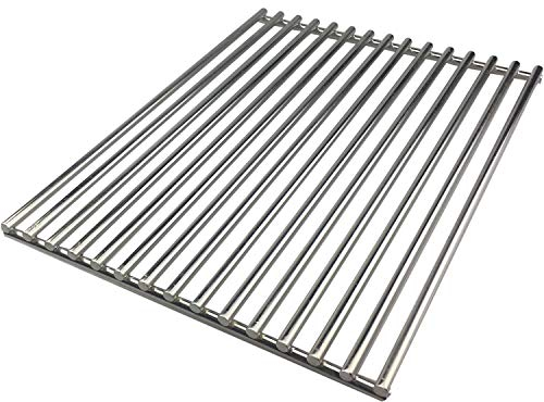 Grillfürst Edelstahl Grillrost für Broil King Monarch und Broil King Royal - pflegeleichtes Grillgitter mit 8 mm starken Streben, Ersatz Grillrost im Format 36,8 x 27 cm
