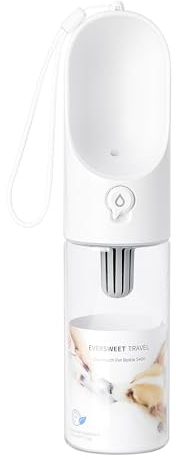 PETKIT Eversweet Wasserspender, Trinkflasche für Hunde, Reisen, für Haustiere, BPA-frei, antibakteriell, 400 ml (weiß)
