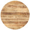 vidaXL Mangoholz Massiv Tischplatte Massivholzplatte Holzplatte Ersatztischplatte Holz Platte für Esstisch Esszimmertisch Rund 15-16mm 70cm