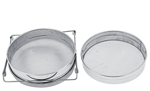 Outbit Honigsieb - Imkerei aus Edelstahl Doppelhonigsieb Sieb Extraktor Filter Mesh Screen Equipment