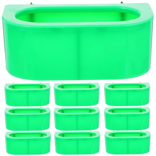 10 Pack Anti Spillage Pigeon Feeding Dish Hanging Feeder for Aviary