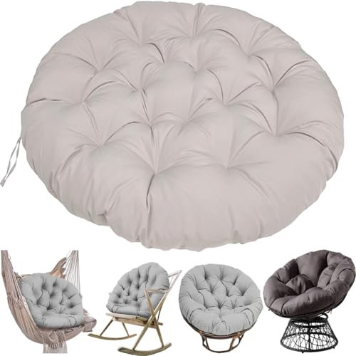 UICMNSI Rund Polster for Papasansessel 180/90/100/110/120cm Wasserdicht Outdoor/Indoor Bodenkissen Kissen for Gartenmöbel Sitzauflage Auflage for Papasan(#5,110cm/43in)