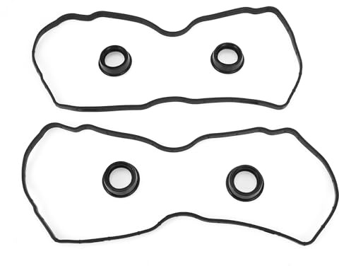 Motoforti Junta De Tapa De Válvula Junta De Sello De Válvula De Culata Para Subaru Outback 2006-2012 Caucho Con Sellos De Bujía No.13294Aa070 Negro 1 Juego