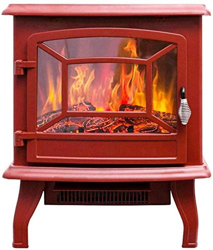 UHJKLA Chimenea de Gas Chimenea eléctrica Estufa eléctrica Chimeneas Quemador de leña Estufa de Fuego eléctrica Chimenea eléctrica Independiente Estufa de Interior Estufa de leñ