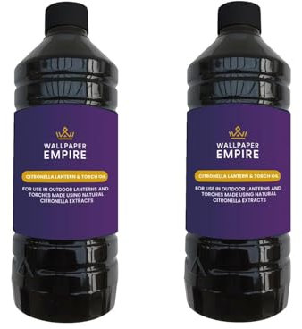 WPE® Natural Citronella Lamp Torch Oil – Repel Insects - Garden Burners - Indoor & Outdoor x2 [2L]