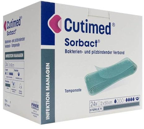CUTIMED Sorbact Tamponaden 2x50 cm 24 St