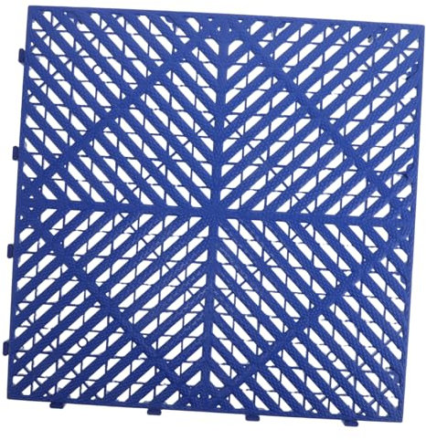 Alipis Interlocking Plastic Grating Tiles for Car Wash and Outdoor Use Non-slip Waterproof Floor Mats Blue 4s Store Interlocking Drainage Panels