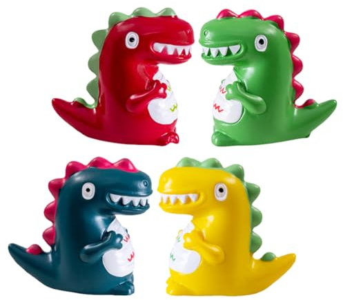 HANABASS 4 Pezzi Mini Figure Resina Decorazioni per Micro e Bonsai Giochi Animali Miniatura per Giardino e Decorazioni Domestiche