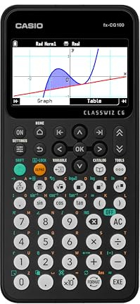 Casio fx-CG100 ClassWiz® Color Graphing Calculator with 3D Graph & Python | Large High-Res Display, Basic & Advanced Functions | Ideal for Exams, STEM, Programming & Advanced