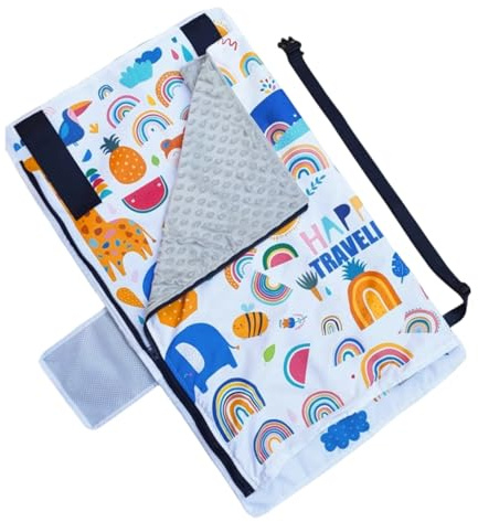 Qfdiwr Baby Airplane Bed - Portable Child Sleep Seat for Airplane - Folding Soft Baby Hammock for Train Cruise Camping Vacation Outdoor Travel