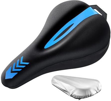 Lpoppcx Fundas para Sillín De Bicicleta | Cubierta Cojín Sillín con Protección Lluvia,Reemplazo Silicona Transpirable Absorbente | Unisex Conducción Cómoda