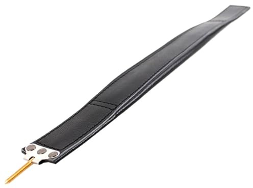 Milisten Thickened Genuine Leather Left-handed Accordion Bass Strap Double-layer Wide Hand Belt for 80-96 Bass Accordions for Music Performance