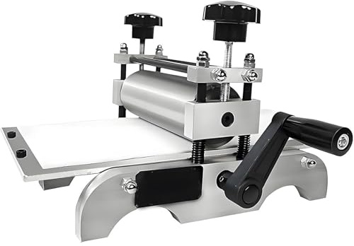 Manuell etsning tryckpress, tryckstorlek 350 x 170 mm, platt tryckmaskin justerbar rullhöjd för dekorativ display, bokplattor