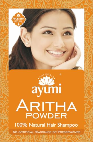 Ayumi Reetha Powder (Aritha), 100g | Anti Dandruff Shampoo Powder | Soap Nuts Powder for Scalp Scrub | NaturalShampoo for Hair Gloss & Hair Volume | ArithaPowder for Frizz Ease | Women & Mens Shampoo