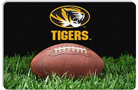 NCAA Missouri Tigers Classic Football Pet Bowl Mat, Large