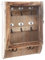 Atmosphera - Schlüsselkasten - Glas und Holz 26 × 38 cm - Kastanienbraun