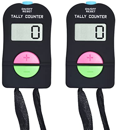 VANVENE Electronic Hand Clicker Counter,Easy to Operate Tally Counter, Supermarket People Flow Manual Additio Subtraction Counter Clicker,for Golf/Football Sports