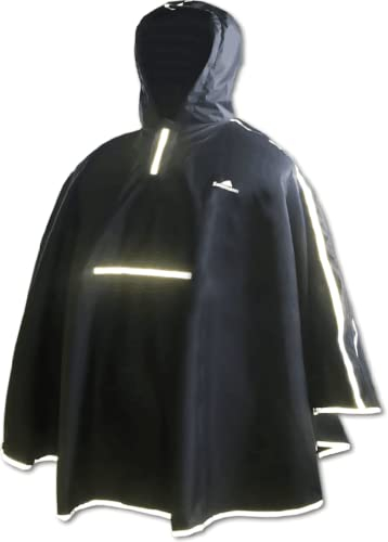 Salzmann Regenponcho für Kinder von 5-15 Jahren - Wasserdichtes Regencape für Mädchen und Jungen - Hergestellt mit 3M Scotchlite
