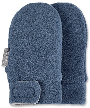 Sterntaler Unisex babyvantar fleecehandske, Bläckblå, 1