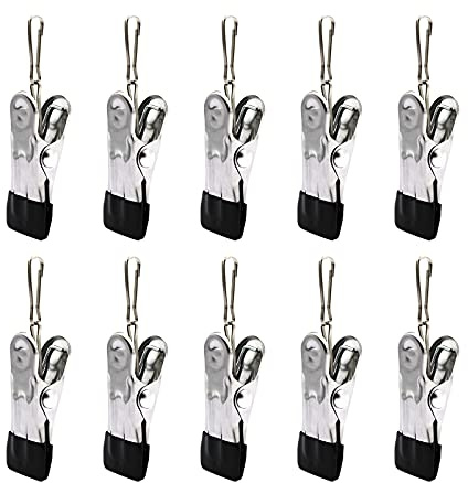 10PCS Small Clothes Pin with Hook for Easy Hanging