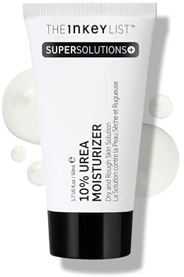 The Inkey List Urea 10% Feuchtigkeitspflege, 50 ml, Supersolutions, zielt auf starke Trockenheit ab, parfümfrei, geeignet für sehr trockene Haut