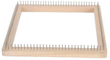 Trästickning Professionell Gör-det-själv Handgjord Stickbräda för Vävmössa Scarfsjal Robust -stickbräda för Vävning Av Sjalmössa för Vuxna Barn (30 * 30 cm)