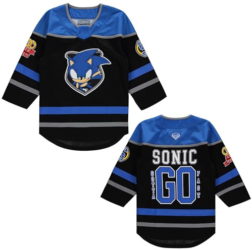 Sonic The Hedgehog Boys Long Sleeve Hockey Jersey