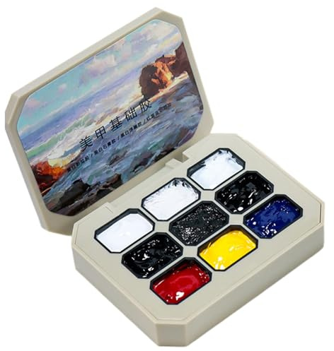 Ell 9 Farben Glitzer Gel Nagellack Set Maniküre Creme Gel Polish Gel Polish für Frauen Perfekt für Zuhause und Reisen