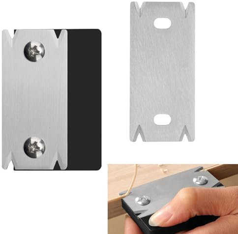 OMJMYY Edge Cutter, Veneer Edge Cutter with 1 Replacement Blade, Non-Slip Hand Planer, Portable Manual Edging Cutter, Edge Cutter for Woodworking for Wood, PVC, ABS