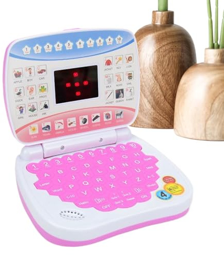 Educational Laptop - Educational Learning Computer Toy for Kids with Musics - Early Educational Learning Computer, Pretend Play Laptop for 3+ Years Kindergarten Preschoolers