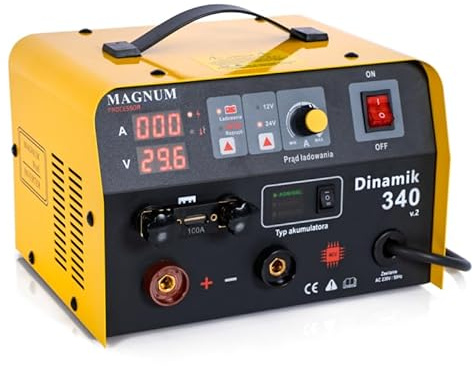Magnum Dinamik 340 V2 – bilbatteriladdare med starthjälp 12 V/24 V 50 A för tillförlitlig start Bestschweissen.de