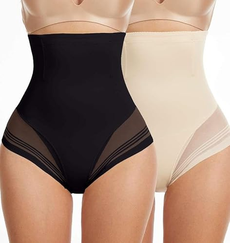 Joligiao Culotte Gainante Femme Ventre Plat Culotte Invisible Taille Haute Sculptantes sans Couture Slips Culottes Sculptantes Panty Gainant Femme Confortable Gaine Amincissante Shorty Slip