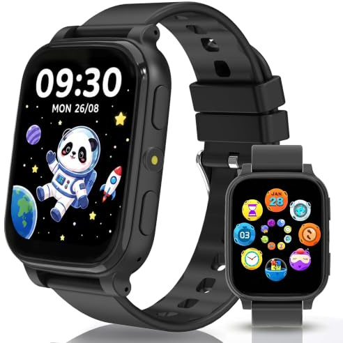 Smartwatch Bambini, 1.83 Orologio per Bambino Bambina con Contapassi, Monitor del Sonno, 18 Giochi, Sveglia, Impermeabile IP68 Fitness Tracker, Smartwatch per Bambini Regali per Ragazze e Ragazzi