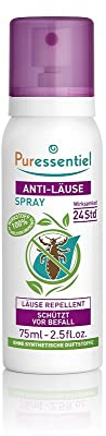 Puressentiel Head Lice Prevention and Repellent Spray For Kids and Adults, Proven 24 h Protection Against Head Lice and Infestations, 100 percent Natural Active Ingredients, Vegan, Cruelty Free, 75 ml