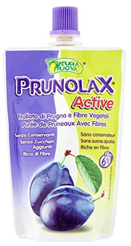 PRUNOLAX ACTIVE Frullato di Prugna e Fibre Vegetali, Confezione da 18 x 100 g